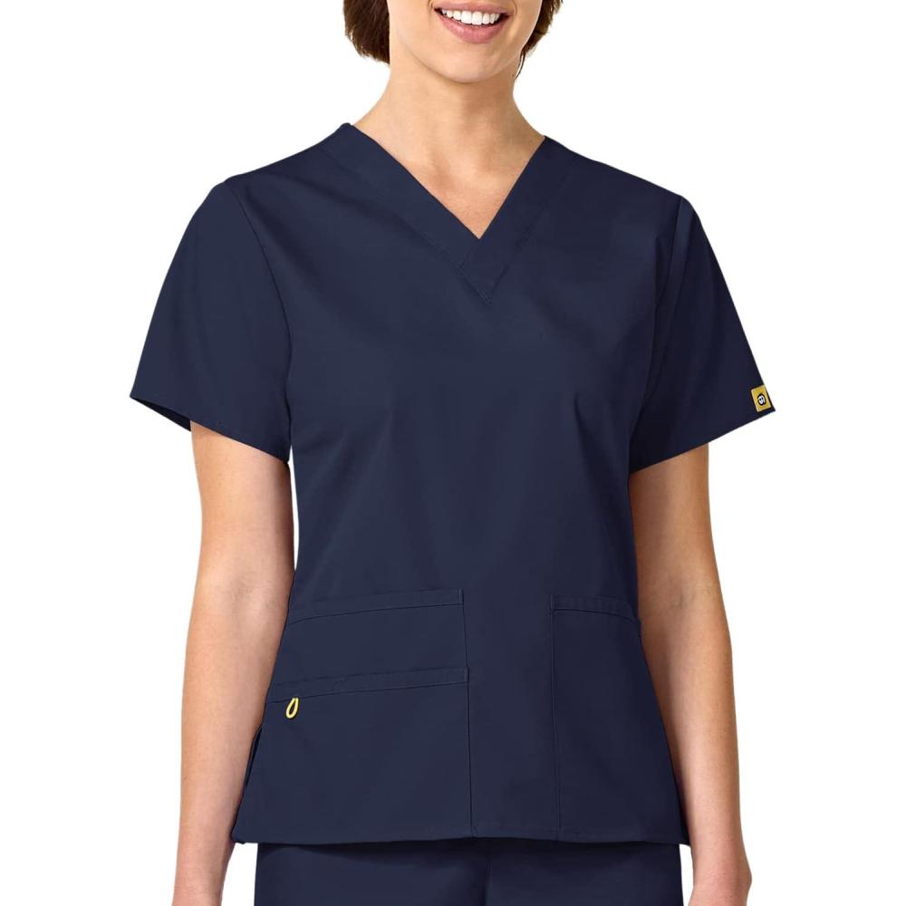 imageWonderWink Womens Origins Bravo Scrub TopNavy