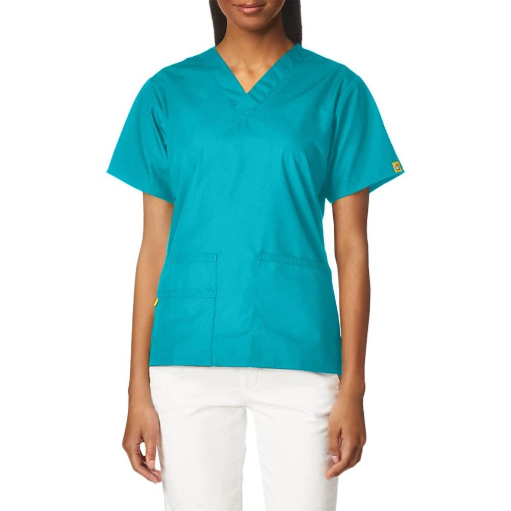 imageWonderWink Womens Origins Bravo Scrub TopReal Teal