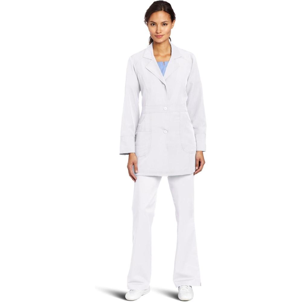 imageWonderWink Womens Utility Girl Stretch Lab CoatWhite