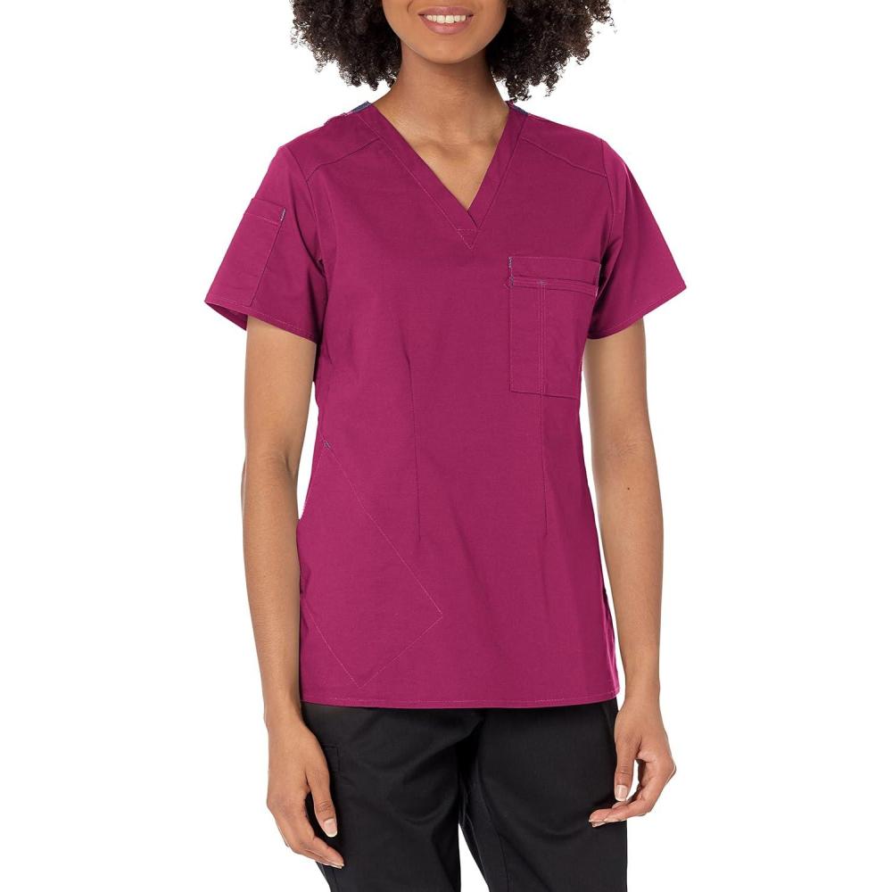 imageWonderWink Womens Womens Joy Vnk Tuckin TWomens Joy VNk Tuckin TWine