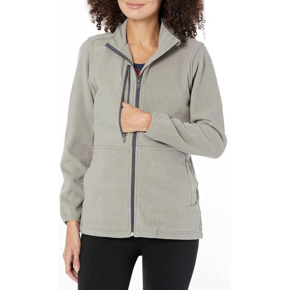 imageWonderWink womens Microfleece Zip JacketTaupe
