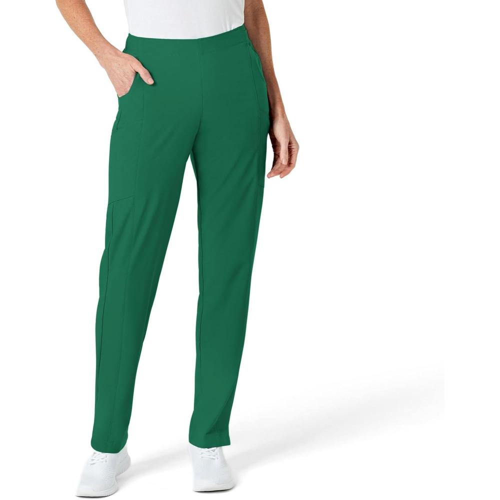 imageWonderWink womens Womens Flat Front Cargo Scrub PantHunter