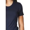 Layers Women’s Silky Knit Short Sleeve Tee(Navy)