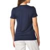 Layers Women’s Silky Knit Short Sleeve Tee(Navy)