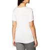 Layers Women’s Silky Knit Short Sleeve Tee(White)