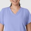 Wink Scrubs for Women, W123, Classic V-Neck Tops with 2 Pockets(Ceil Blue)