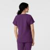 Wink Scrubs for Women, W123, Classic V-Neck Tops with 2 Pockets(Eggplant)