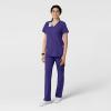 Wink Scrubs for Women, W123, Classic V-Neck Tops with 2 Pockets(Grape)