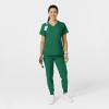 Women’s Comfort Waist Cargo Jogger Scrub Pant, Red, S(Hunter Green)