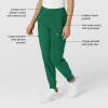 Women’s Comfort Waist Cargo Jogger Scrub Pant, Red, S(Hunter Green)