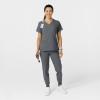 Women’s Comfort Waist Cargo Jogger Scrub Pant, Red, S(Pewter)