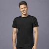 WonderWink Mens Men’s Moto Knit Crew Neck Top(Black)