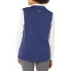 WonderWink Womens Fleece Full Zip Vest(Navy)