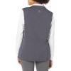 WonderWink Womens Fleece Full Zip Vest(Pewter)