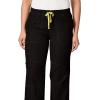 WonderWink Womens Four Stretch Cargo Scrub Pant(Black)