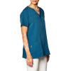 WonderWink Women’s Four Stretch Sporty V-Neck Scrub Top – XS-3XL, 3 Pockets, Eye Protection, Meets ANSI Z87.1(Pack of 1)(Caribbean)