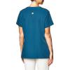 WonderWink Women’s Four Stretch Sporty V-Neck Scrub Top – XS-3XL, 3 Pockets, Eye Protection, Meets ANSI Z87.1(Pack of 1)(Caribbean)