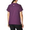 WonderWink Women’s Four Stretch Sporty V-Neck Scrub Top – XS-3XL, 3 Pockets, Eye Protection, Meets ANSI Z87.1(Pack of 1)(Eggplant)