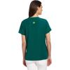 WonderWink Women’s Four Stretch Sporty V-Neck Scrub Top – XS-3XL, 3 Pockets, Eye Protection, Meets ANSI Z87.1(Pack of 1)(Hunter Green)