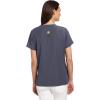 WonderWink Women’s Four Stretch Sporty V-Neck Scrub Top – XS-3XL, 3 Pockets, Eye Protection, Meets ANSI Z87.1(Pack of 1)(Pewter)