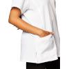 WonderWink Women’s Four Stretch Sporty V-Neck Scrub Top – XS-3XL, 3 Pockets, Eye Protection, Meets ANSI Z87.1(Pack of 1)(White)