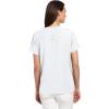 WonderWink Women’s Four Stretch Sporty V-Neck Scrub Top – XS-3XL, 3 Pockets, Eye Protection, Meets ANSI Z87.1(Pack of 1)(White)