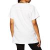 WonderWink Women’s Four Stretch Sporty V-Neck Scrub Top – XS-3XL, 3 Pockets, Eye Protection, Meets ANSI Z87.1(Pack of 1)(White)