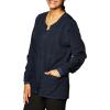 WonderWink Women’s Four-Stretch Sporty Button Front Scrub Jacket(Navy)