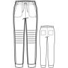 WonderWink Women’s Moto Jogger Scrub Pant(Pewter Heather)