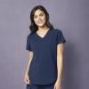 WonderWink Women’s Moto V-Neck Scrub Top(Navy)