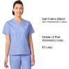 WonderWink Women’s Origins Bravo Scrub Top(Ceil Blue)