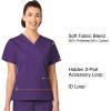 WonderWink Women’s Origins Bravo Scrub Top(Eggplant)