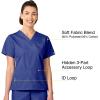 WonderWink Women’s Origins Bravo Scrub Top(Galaxy Blue)