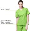WonderWink Women’s Origins Bravo Scrub Top(Green Apple)