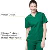 WonderWink Women’s Origins Bravo Scrub Top(Hunter Green)