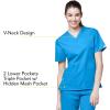 WonderWink Women’s Origins Bravo Scrub Top(Malibu Blue)