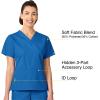WonderWink Women’s Origins Bravo Scrub Top(Royal)