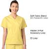 WonderWink Women’s Origins Bravo Scrub Top(Yellow)