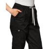 WonderWink Women’s Petite-Plus-Size Wonderwork Straight Leg Cargo Scrub Pant(Black)