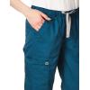 WonderWink Women’s Petite-Plus-Size Wonderwork Straight Leg Cargo Scrub Pant(Caribbean)