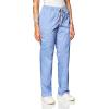WonderWink Women’s Petite-Plus-Size Wonderwork Straight Leg Cargo Scrub Pant(Ceil Blue)