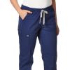 WonderWink Women’s Petite-Plus-Size Wonderwork Straight Leg Cargo Scrub Pant(Navy)