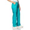 WonderWink Women’s Petite-Plus-Size Wonderwork Straight Leg Cargo Scrub Pant(Teal Blue)