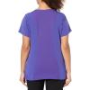 WonderWink Womens Women’s Flex Back V-Neck Scrub Top(Grape)