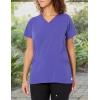 WonderWink Womens Women’s Flex Back V-Neck Scrub Top(Grape)