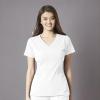 WonderWink Womens Women’s Flex Back V-Neck Scrub Top(White)