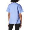 WonderWink Women’s Wonderwork Short Sleeve Snap Jacket(Ceil Blue)