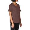 WonderWink Women’s Wonderwork Short Sleeve Snap Jacket(Chocolate)