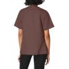 WonderWink Women’s Wonderwork Short Sleeve Snap Jacket(Chocolate)
