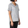 WonderWink Women’s Wonderwork Short Sleeve Snap Jacket(Grey)